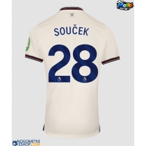 Moški Nogometni dresi West Ham United Tomas Soucek #28 Gostujoči 2025-26 Kratek Rokav